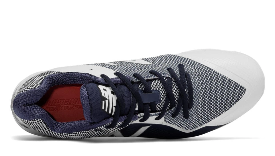 New Balance – Navy/White Low Rubber Baseball Cleats (PL4040N4) 3 New Balance – Navy/White Low Rubber Baseball Cleats (PL4040N4) - Image 3