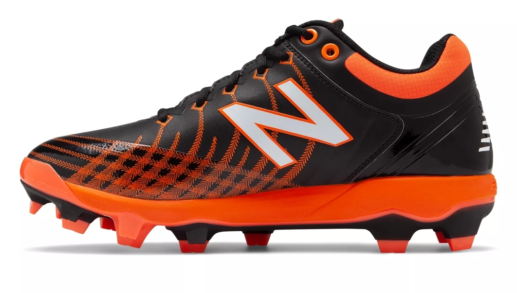 New Balance 4040v5 Adult Molded Cleats – Orange/White (PL4040O5) 2 New Balance 4040v5 Adult Molded Cleats – Orange/White (PL4040O5) - Image 2