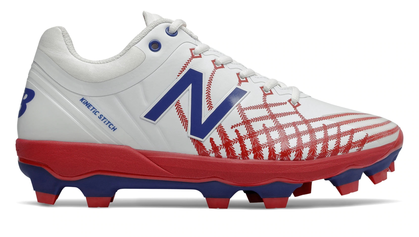 New Balance 4040v5 Adult Molded Cleats – Red/White/Blue (PL4040PR) 1 New Balance 4040v5 Adult Molded Cleats – Red/White/Blue (PL4040PR)