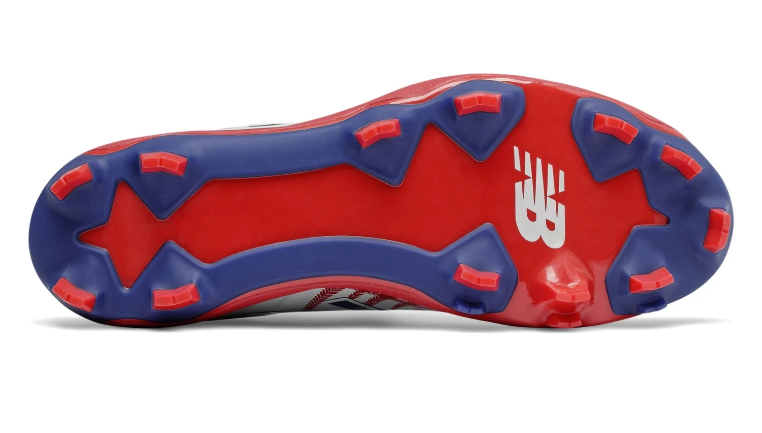New Balance 4040v5 Adult Molded Cleats – Red/White/Blue (PL4040PR) 4 New Balance 4040v5 Adult Molded Cleats – Red/White/Blue (PL4040PR) - Image 4