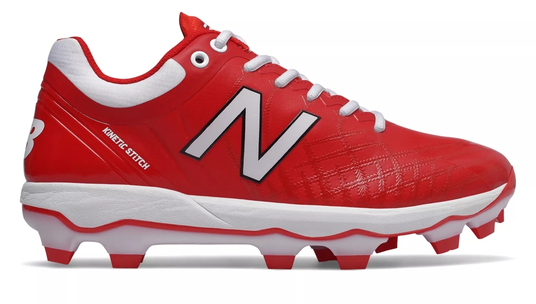New Balance 4040v5 Adult Molded Cleats – Red/White (PL4040R5) 1 New Balance 4040v5 Adult Molded Cleats – Red/White (PL4040R5)